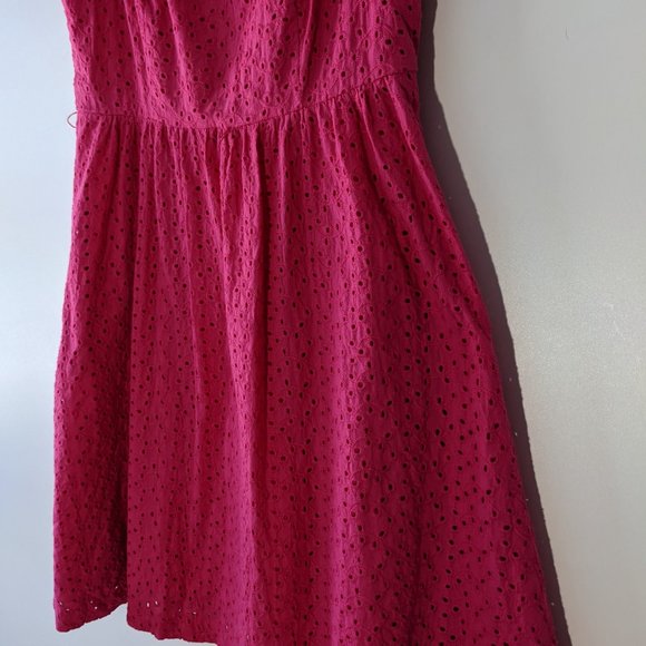 Jessica Simpson Sleeveless Eyelet Dress Pink Size 6 - Picture 4 of 12